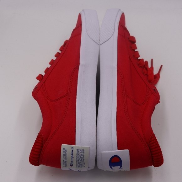 Champion Life Fringe Low Canvass Red Sneakers 9 - Picture 5 of 8
